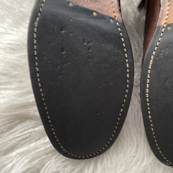 John Varvatos leather lace up boots 9 (run full size larger- 10) Worn 2 times - Picture 5 of 16